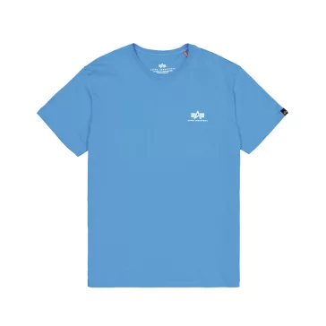 Basic T Small Logo - mediteranian blue