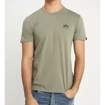 Basic T Small Logo - light olive
