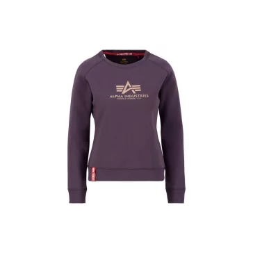 New Basic Sweater Wmn - plum