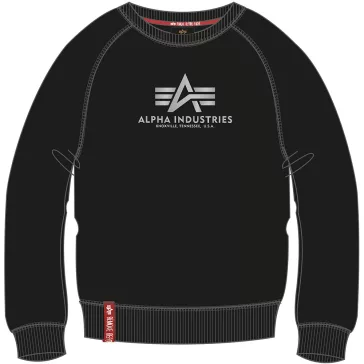 New Basic Sweater Woman Foil Print - black/metal silver