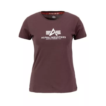 New Basic T Woman - deep maroon