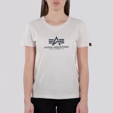 New Basic T Woman - jet stream white