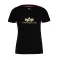 New Basic T Woman Foil Print - black/yellow gold