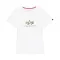 Basic Big Logo Mirror Leo T-Shirt Women  - white
