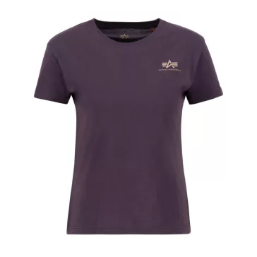 Basic T Small Logo Woman - plum