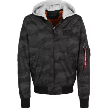 MA-1 TT Hood - black camo