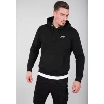 Basic Hoody Small Logo - black