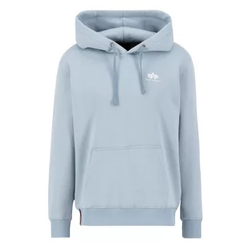 Basic Hoody Small Logo - greyblue
