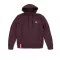 Basic Hoody Small Logo - deep maroon