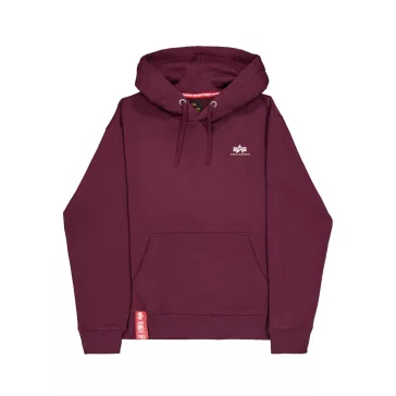 Basic Hoodie Small Logo - dark cherry