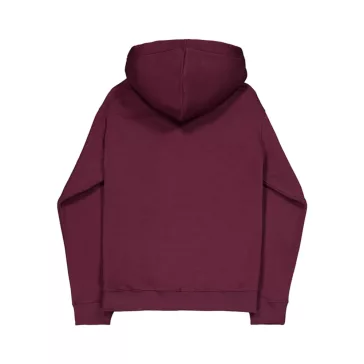 Basic Hoodie Small Logo - dark cherry