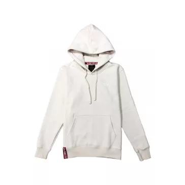 Basic Hoody Small Logo - jet stream white/white