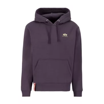 Basic Hoody Small Logo - plum