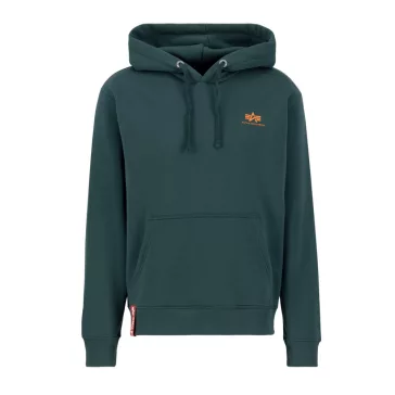 Basic Hoody Small Logo - force green
