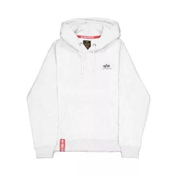 Basic Hoody Small Logo - pastel grey melange