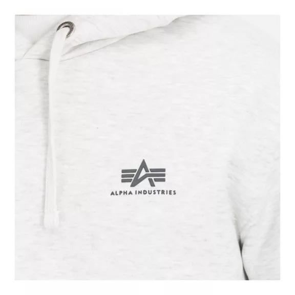 Basic Hoody Small Logo - pastel grey melange