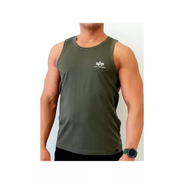 Small Logo Tank - dark olive