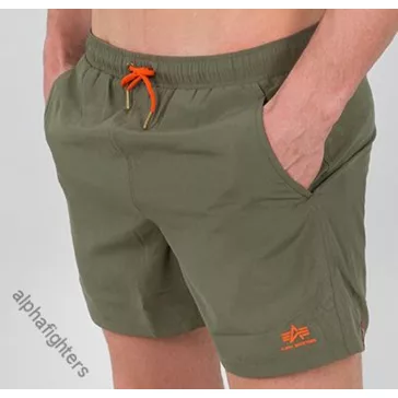 Basic Swim Short - dark olive