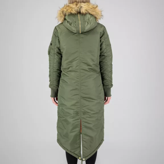 Long Fishtail Woman - sage green