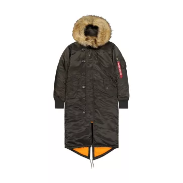 Long Fishtail Woman - black olive