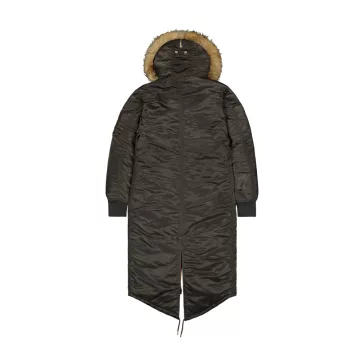 Long Fishtail Woman - black olive