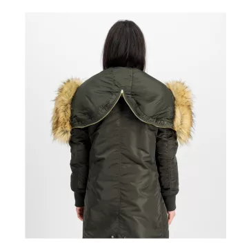 Long Fishtail Woman - black olive