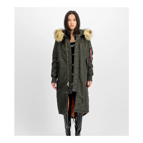 Long Fishtail Woman - black olive
