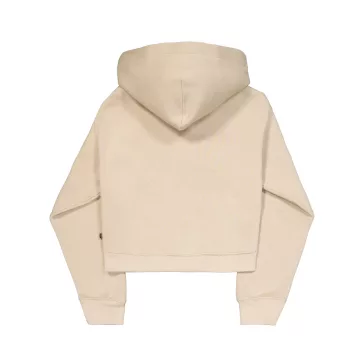 Basic Small Logo Hoodie Women - organic beige