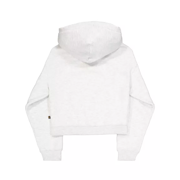 Basic Small Logo Hoodie Women - pastel grey melange