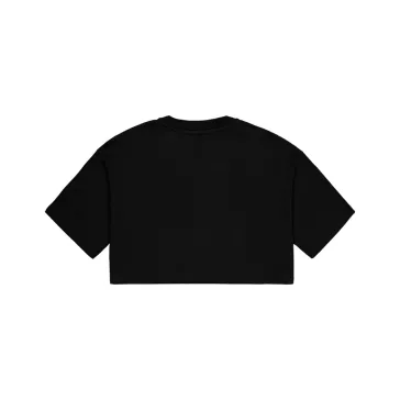 Basic Big Logo Cropped PP T-Shirt Women - black