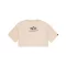 Basic Big Logo Cropped PP T-Shirt Women - organic beige