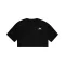 Basic Small Logo Cropped PP T-Shirt Women - black
