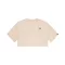 Basic Small Logo Cropped PP T-Shirt Women - organic beige