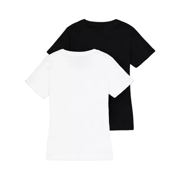 New Basic Big Logo T-Shirt 2 Pack Women - black/white