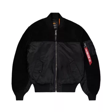MA-1 Teddy Bomber Jacket - black