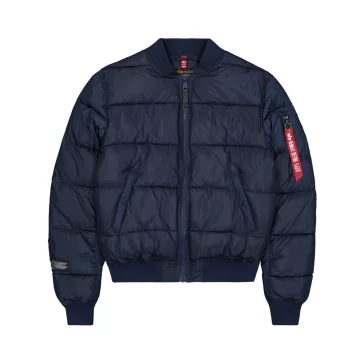 MA-1 Logo Puffer Winter Jacket - ultra navy