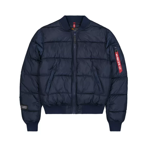 MA-1 Logo Puffer Winter Jacket - ultra navy