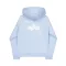 Label Backprint Hoodie - artic blue
