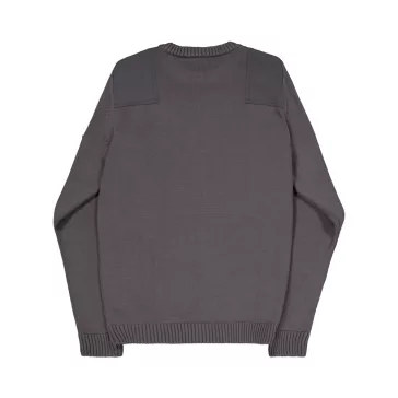 Military Knit Sweatshirt - vintage grey