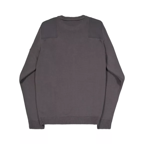 Military Knit Sweatshirt - vintage grey