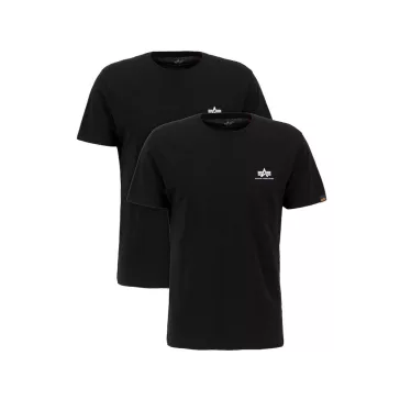 Basic T Small Logo 2 Pack - black/black