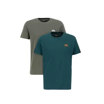 Basic T Small Logo 2 Pack - dark olive/force green