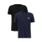 Basic T Small Logo 2 Pack - black/blue