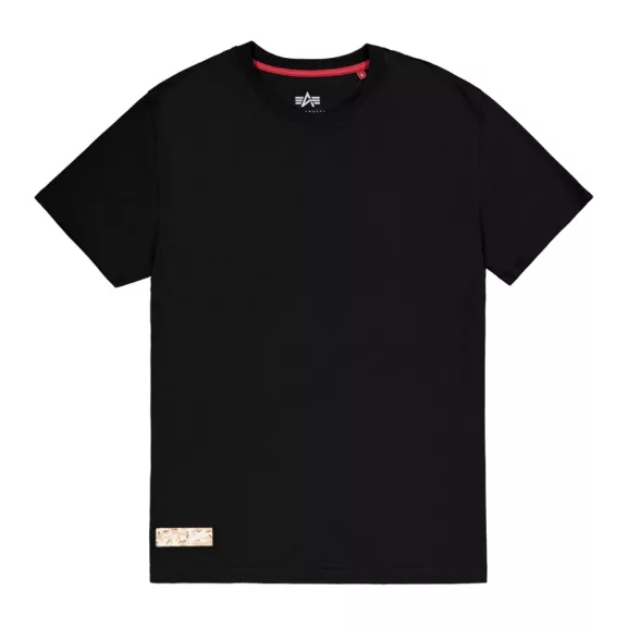 Camo Label Backprint T-Shirt - black/desert camo