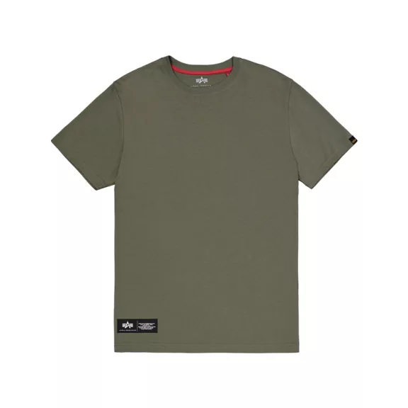 Label Backprint T-Shirt - dark olive