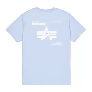 Label Backprint T-Shirt - artic blue