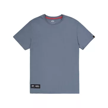 Label Backprint T-Shirt - denim blue