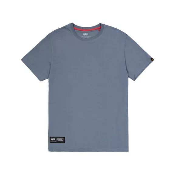 Label Backprint T-Shirt - denim blue