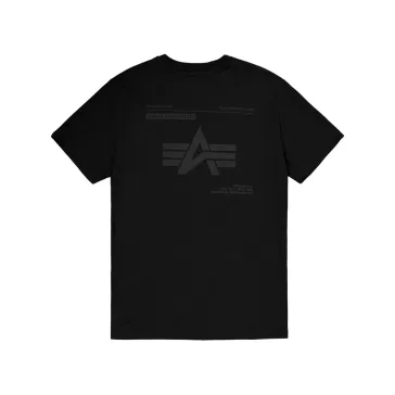 Label Backprint T-Shirt - black/black