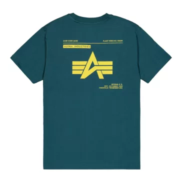 Label Backprint T-Shirt - deep petrol
